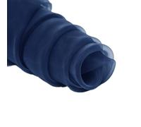 Tissu en organza à coudre au mètre pour vêtements et décoration, tissu organza tulle, tissu universel pour couture, bricolage, rideaux, nappe, arc, costume, robe, vêtement, 2 m x 1,5 m, bleu marine B