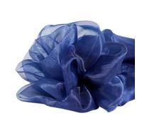 Tissu en organza à coudre - Vendu au mètre - 5 m x 150 cm - Tissu d'ameublement pour bricolage, artisanat, rideaux, nappes, mariage, fête, décoration de vêtements - Bleu marine