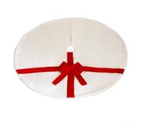Tissu en peluche pour jupe de sapin de Noël conçu pour s'adapter en toute sécurité autour des bases de sapin de 119,4 cm, offrant une texture douce et améliorant les vacances dans les maisons, les