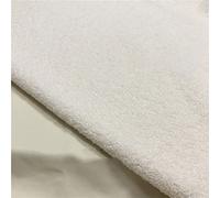 Tissu en peluche Tissu en velours Teddy de haute qualité résistant à l'usure Matériel artisanal en laine d'agneau imitation pour DIY Patchwork Bricolage Artisanat Vêtements jouets 160 *(Color:laiteux)