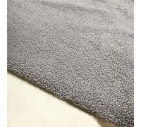 Tissu en peluche Tissu en velours Teddy de haute qualité résistant à l'usure Matériel artisanal en laine d'agneau imitation pour DIY Patchwork Bricolage Artisanat Vêtements jouets 160 *(Color:gris)