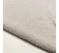 Tissu en peluche Tissu en velours Teddy de haute qualité résistant à l'usure Matériel artisanal en laine d'agneau imitation pour DIY Patchwork Bricolage Artisanat Vêtements jouets(Color:couleur crème)