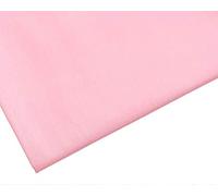 Tissu en polycoton rose pâle uni - 112 cm de large - 40+ couleurs - 2 m