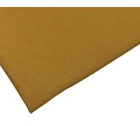 Tissu en polycoton uni - Couleur moutarde - 112 cm / 44 pouces de large - Plus de 40 couleurs (Moutarde, 2 mètres)
