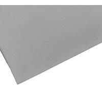Tissu en polycoton uni gris argent - 114 cm / 45 pouces de large - Plus de 40 couleurs (gris argent, 2 mètres)