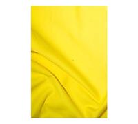Tissu en polycoton uni jaune canari (au mètre)