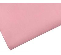 Tissu en polycoton uni - Rose pâle - 112 cm de large (Rose pâle, 1 MÈTRE)