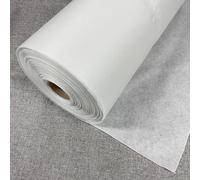 Tissu en polyester thermocollant, accessoire de couture, doublure adhésive simple face, léger, fusible, 112 cm de large, 2 mètres (blanc, 30 g - 2 mètres)