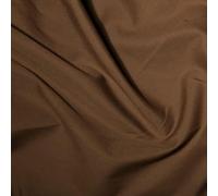 Tissu en popeline en polycoton uni - Marron (prédécoupé 1 m - 112 cm x 100 cm)