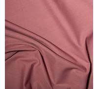 Tissu en popeline en polycoton uni - Rose vieux (prédécoupé - 1 m - 112 cm x 100 cm)