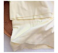 Tissu En Pur Coton De Couleur Unie 0.5 M X 150 Cm Tissu Pour Couture Decoration Et Loisirs Creatifs Ideal Pour Vetements Ameublement Accessoires Et Projets De Couture(Yellow,1.5x3m)