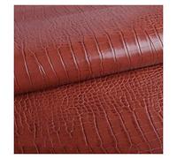 Tissu en Simili Cuir Motif Crocodile 100x138cm Tissu D'ameublement en Cuir Synthétique PU Pour Sacs, Housse de Sièges, Artisanat De Bricolage(Color:18)