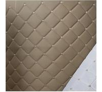 Tissu En Simili Cuir PVC Vinyle, Matelassé, Point De Diamant, Coussin Rembourré, Ouate Lin, Intérieur, D'ameublement Véhicule(Beige,1.6x5m)