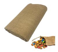 Tissu en toile de jute - 160 x 200 cm - Vendu au mètre - Grand sac en toile de jute - Rouleau de chemin de table - Pour la maison, le jardin, la protection des plantes, l'hiver