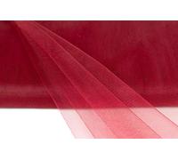 Tissu en tulle - 10 m - 150 cm - Filet décoratif - Pour carnaval, mariage, décoration - Bordeaux - 270