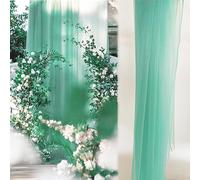 Tissu en tulle doux, 10 m x 160 cm, à coudre, pour décoration d'arche de mariage, cérémonie, fête, décoration, drapé pour tonnelle, vert layette