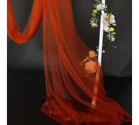 Tissu en tulle doux, 5 m x 160 cm, à coudre, pour décoration d'arche de mariage, cérémonie, fête, décoration, robe, voile, caramel