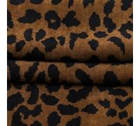 Tissu en velours côtelé 100 x 150 cm - Vendu au mètre - Motif léopard - Guépard - Tissu d'ameublement imprimé - Pour la couture de vêtements et le bricolage, les tissus d'ameublement et les