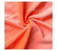 Tissu en velours pelucheux court de grande taille, couleur unie, super doux, fait à la main, textile for la maison, jouet, vêtements, coussin, oreiller, couverture(Orange,75x45CM(29x17in))