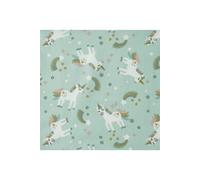 Tissu enfant coton Licorne Bleu vendu par 50 cm(...) - Celadon Multicolore