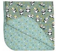 Tissu enfant doudou Pandas double face vendu au mètre(...) - Vert Vert G