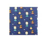 Tissu Enfant jersey petites reines vendu au mètre(...) - Bleu