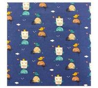 Tissu Enfant jersey petites reines vendu par 50 cm(...) - Bleu Bleu