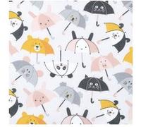 Tissu enfant matelassé parapluies vendu au mètre(...) - Blanc Blanc G
