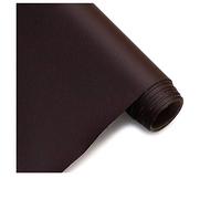 Tissu Faux Cuir,Tissu Simili-Cuir Simili Au Mètre, Pour Housses De Siège De Voiture, Canapés, Chaises 100 X 160 Cm Rouleau,(Size:1.6x1m/5.25x3.28ft)(Dark coffee,1.6X10m)