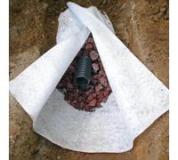 Tissu filtrant géotextile pour drainage français, barrière contre les mauvaises herbes, tissu paysager non tissé de qualité commerciale pour stabilisation des allées et des routes, contrôle de