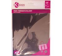 Tissu flex thermocollant Noir mat 20 x 25 cm