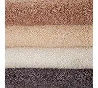 Tissu Fourrure Carrés Gras 50x50cms, Polaire de laine imitation mouton à fourrure, Artisanat de fabrication de jouets, 6 couleurs naturelles,Neotrims UK. Beige, Fat Square (50x50cm)