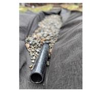Tissu géotextile de jardinage, 1 tissu non tissé robuste 5 oz for drain français, allée, stabilisation du sol et contrôle des mauvaises herbes(Black,1mx80m/3.3ftx262ft)