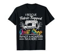Tissu « I Rescue » piégé dans la Courtepointe T-Shirt Graphique avec Valeur