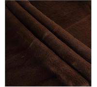 Tissu imitation fourrure en peluche 180x50cm for vêtements, écharpes, tapis, caisses de bricolage, décorations, couvertures, coussins et jouets.(Coffee)