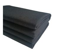 【Tissu Imitation Lin】TinaKim - Tissu de Rembourrage pour Housse de Canapé, Chaise et Méridienne (Noir, 6 Mètre)