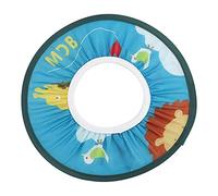 Tissu imperméable Bonnet de shampoing pour bébé Élastique Douche pour enfants Chapeau de protection de bain Imprimé de dessin animé Couleurs vives Rose Vert Bleu Jaune 12 cm (modèle de lion bleu)