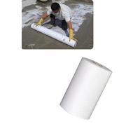 Tissu imperméable en polyester, tissu imperméable en polyester très résistant, for la réparation des fissures de toiture, de sol ou de toit métallique(80g 65.6x3.3ft)