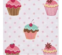 Tissu imprimé Cupcakes en coton