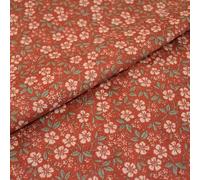 Tissu imprimé en velours côtelé Floral pastoral, 0.5/1/2m x 1.45m, pour coudre des robes, chemises, vêtements pour enfants, vestes, dessus à fines rayures au mètre