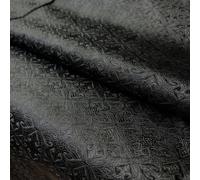 Tissu Jacquard En Brocart De Soie Damassé,Veine Florale Vintage Pour Coudre Manteau,Rideau,Nappe,Coussin De Canapé Et Jupe,Vêtements - Type Black-50cm X 75cm