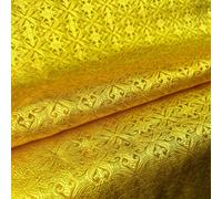 Tissu Jacquard En Brocart De Soie Damassé,Veine Florale Vintage Pour Coudre Manteau,Rideau,Nappe,Coussin De Canapé Et Jupe,Vêtements - Type Or-50cm X 75cm