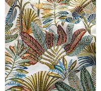 Tissu jacquard tissé teint polyester et coton 326 g/m² collection MAYORQUE blanc