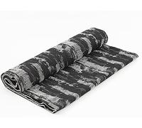 Tissu jean pour couture Tissu denim au mètre Tissus en coton jean lavé lambeaux Jacquard tissu jean pour couture 170 cm De Large Pour la couture, le bricolage, la décoration intérieu(Color:Noir)