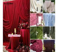 Tissu jersey extensible à bon tombé pour la décoration de mariage, les décors de fête, les rideaux, les arrière-plans photographiques, largeur 170 cm White