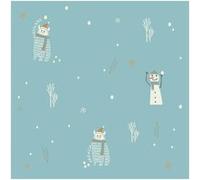 Tissu Katia popeline yéti vendu au mètre(...) - Bleu Bleu G