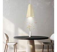 Suspension textile tissu crème IP20 éclairage suspendu E27 plafonnier spot 8051101