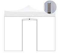 Tissu latéral EverGreen 4,5 x 2 m PVC avec porte enroulable pour Gazebo 4,5 x 3