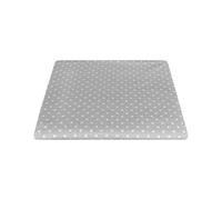 Tissu Loneta en coton fantaisie à pois petit, tissu imprimé pe ameublement de maison nappes coussins tapisserie rideaux H 280 cm (gris-blanc, mètre (100 x 280 cm)