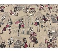 Tissu LONETA PARIS Tissu de bricolage, tissus d'ameublement, tissus 100 % coton, tissus au mètre, 1 mètre x 140 cm